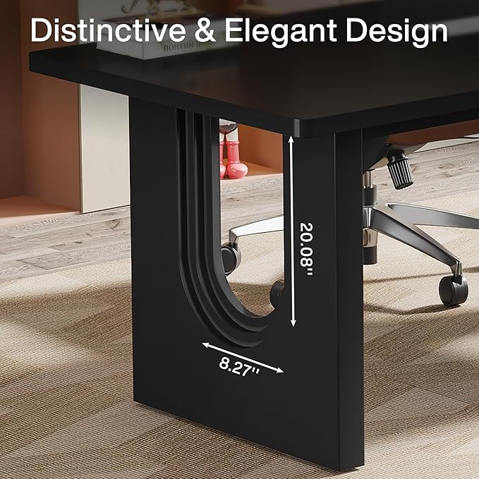 Tribesigns Modern Executive Desk 70.9 Large Office Computer Desk Conference Table Meeting Room Table Simple Workstation Business Furniture for Home Office