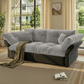 74.8 Queen Pull Out Couch BedVelvet Convertible Pull-Out Sofa Bed with Side Pockets3-in-1 Queen-Size Sleeper SofaSleeper Loveseat for Living RoomApartmentOffices (Grey)