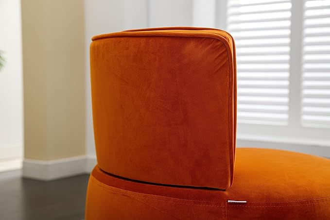 360° Swivel Cuddle Barrel Accent Chairs Wide Upholstered Round Armchairs in Fluffy Velvet for Living Room Bedroom Office Waiting Rooms