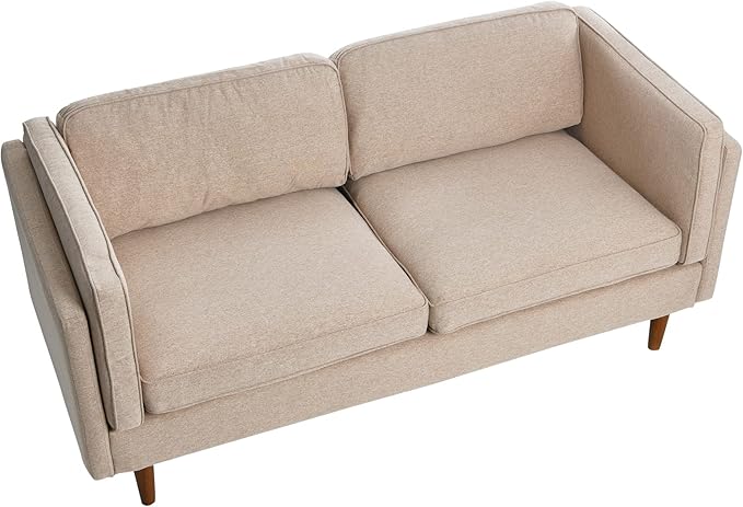 Creative Co-Op Atley High Sided Sofas Wheat