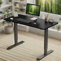 Anwick 2026 New 55 Electric Standing Desk Office Table &amp Sit Stand Up with Adjustable Height Rising Desks for Home Office USB LED 4 Programmable Memory Buttons (Black)