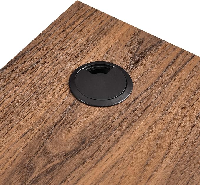 Modway EEI-6181-WAL Render Wall Mount Corner Office Desk Walnut