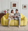 Alpen Loveseat for Small Spaces 75 Boneless Couches for Living Room Love Couch with Armrests Apartment Sofa with Tufted Cushion &amp Backrest No Assembly Yellow