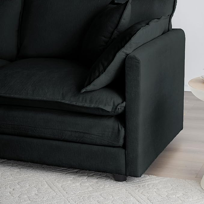 ERYE 2 PCS Oversized Living Room Sofa Sets Include Two Spacious Loveseats for 4-6 Persons Modern Deep Seat Modular Cushions Sofa&ampCouch w/8 Pillows for HomeApartmentOffice