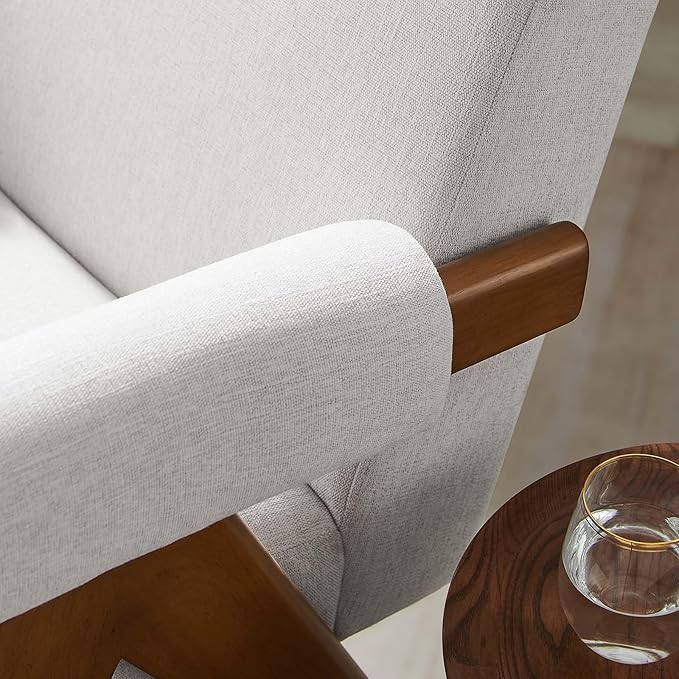 Modway EEI-6503-HEI Lyra Fabric Armchair Ivory Fabric