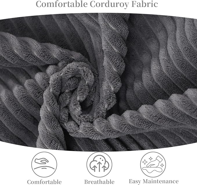 MeMoreCool Convertible Sofa Bed Pull Out Loveseat Sofa Sleeper Couch for Bedroom Living Room Lounge 2 in 1 Small Couch Bed with Pillow Foldable Love Seat Futon Corduroy Grey