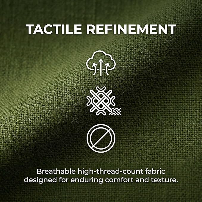 LukeAlon Mid-Century Linen Accent Chair Ultra Soft Living Room Chair with Metal Legs Modern Armchair Reading Nook Chair Lounge Chair Upholstered Comfy Leisure Chair for Bedroom Waiting Room Green