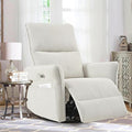 270° Power Swivel Rocker Recliner Chair for Adults – Electric Reclining Small Sofa Chair with Smooth Rocking &amp Rotation Comfortable Single Recliner for Living Room Bedroom (Light Gray)