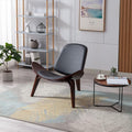 Medieval Modern Chair Shell Leisure Chair Artificial Leather Tripod Classic Design Chair Suitable for Reading Chair in Living Room Bedroom Study and OfficeSet of 1
