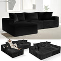 EconoHome Boneless Cloud Sectional Sofa - Plush Deep Seat L-Shaped Couch for Relaxing &amp Entertaining Durable Construction &amp Easy Assembly Perfect Addition to Any Living Room