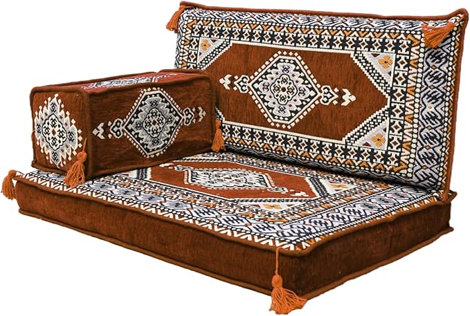 arabicsofa Small Floor Sofa – Handmade Low Seating Majlis Style Turkish Modular Sofas