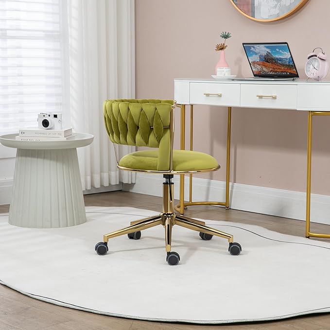 Chair Vanity Chair Modern Adjustable Home Computer Executive Chair Swivel Task Chair for Small Space Living Room Make up Studying