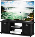 Furinno Econ Entertainment Center Black/Black