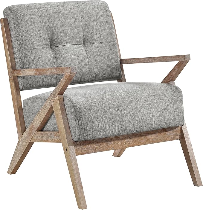 Lexicon Lhasa Fabric Accent Chair Brownish Gray