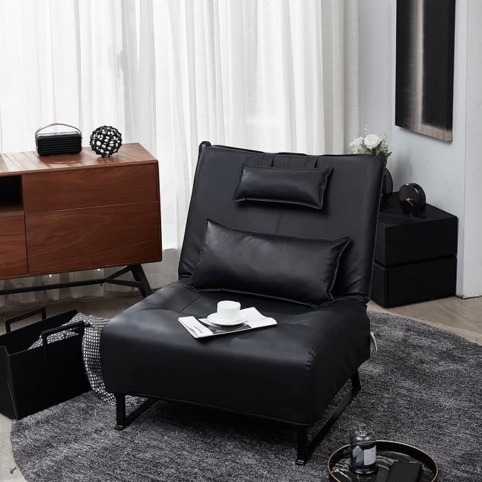 Accent Chair TV Chair Living Room ChairLazy Recliner Comfortable Fabric Leisure SofaModern High Back ArmchairBalcony Study Reading Corner Chair