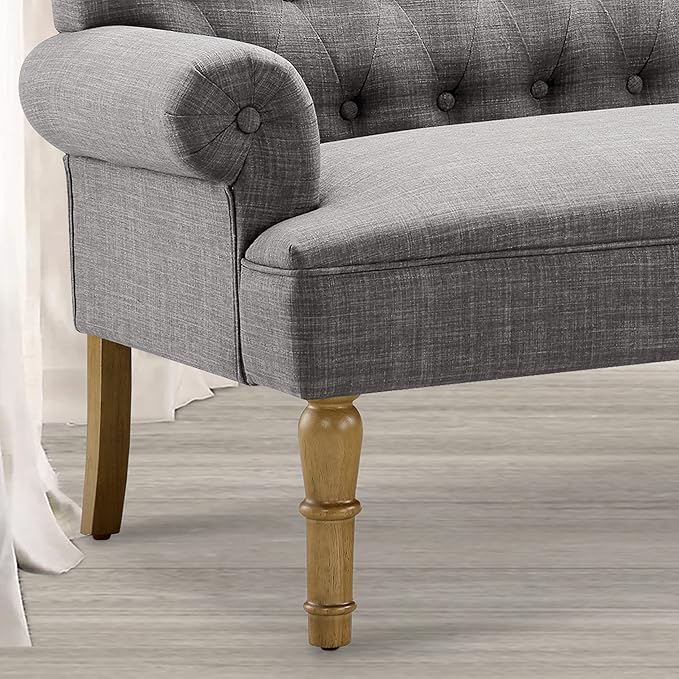 Rosevera Drennan Loveseat - Sofa for Living Room Linen Ash