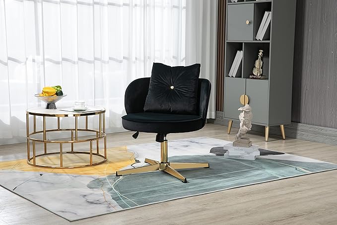 Chair Vanity Chair Modern Adjustable Home Computer Executive Chair Swivel Task Chair for Small Space Living Room Make up Studying