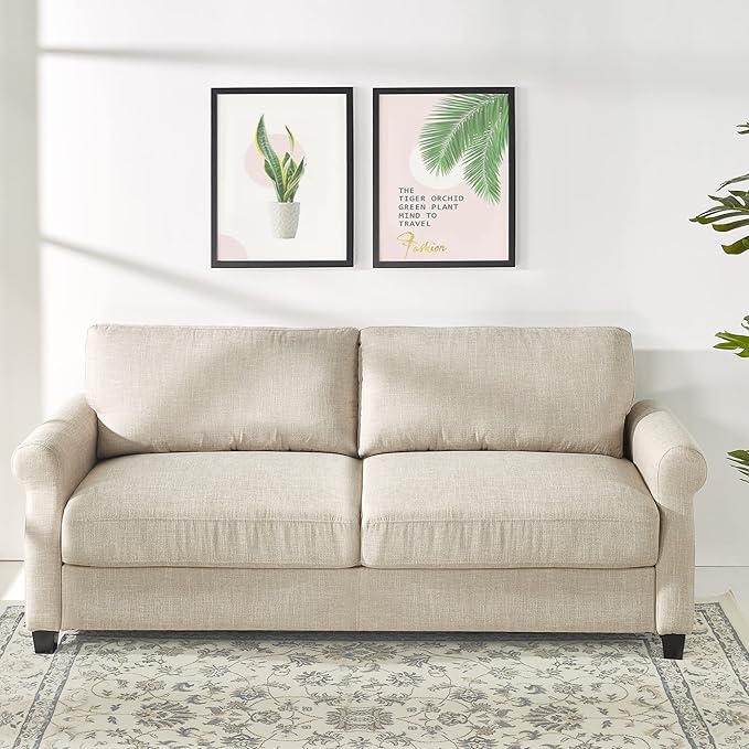 Zinus Josh Sofa Couch/Easy Tool-Free Assembly Beige