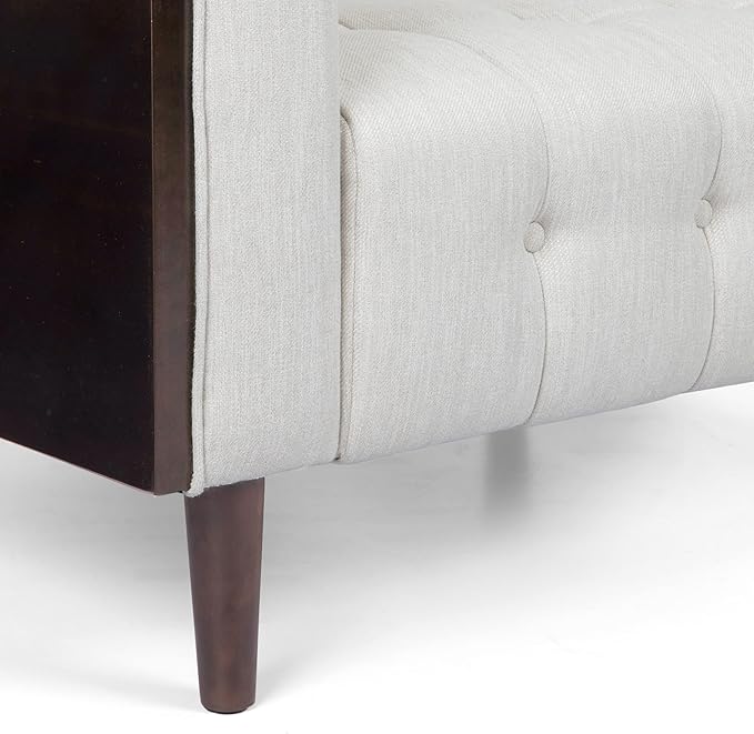 McLarnan Tufted 3 Seater Sofa - Beige/Brown