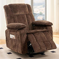 ijuicy Dual Motor Recliner ChairElectric Lift Reclining Lounge Chair with Lumbar Heating and Vibrating Massage for SeniorsAdjustable Reclining Electric Massage ChairBrown