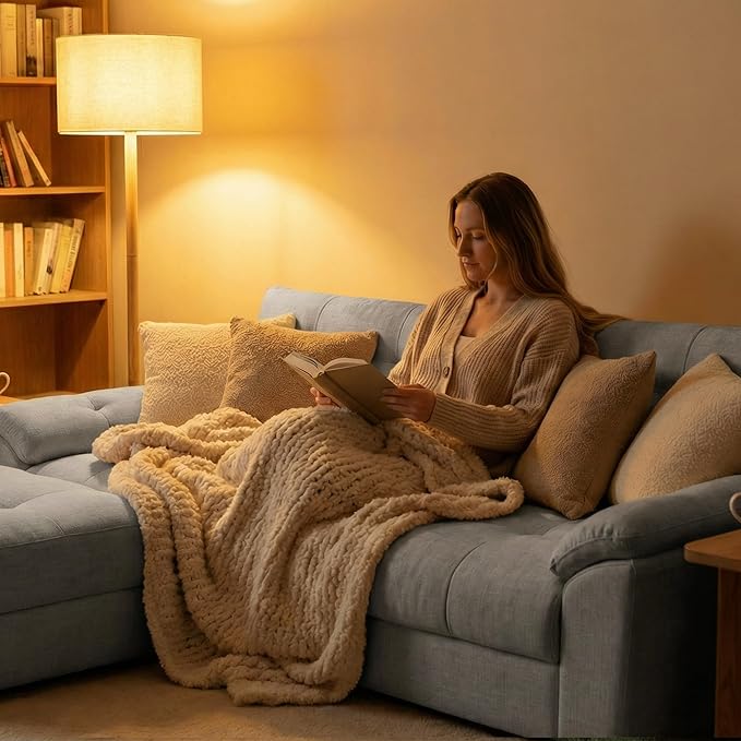 Oversized Modular Sectional Sofa with Adjustable Back Modern Comfy Sectional Couch with Storage Ottoman Deep Seat Chenille Cloud Couch for Living Room Only Ottoman Light Gray
