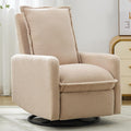 Glider Recliner Nursery Chair with Comfy Cushion Rocker Swivel Recliner Chairs for Small Spaces Swivel Rocking Recliner Chairs for Adults Lazy Boy Recliner Chair for BedroomBoucle(Oatmeal)