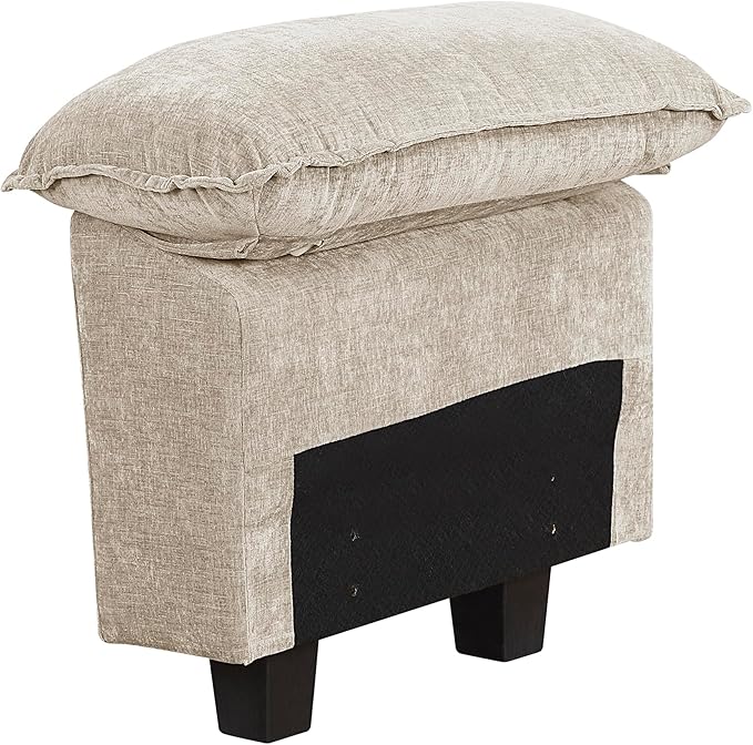 Lexicon Modular Sectional Sofa Module for Sectional Couch 2 Arms with Adjustable Pillow Top Set Left and Right Sofa Arm Soft Upholstery Durable Frame Customizable Comfort Chenille Light Taupe