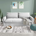 SILKIR Couches for Living Room Down Filled Sofa 80 Inch Couch with Lumbar Pillows Comfy Sofa for ApartmentBedroomOfficeWhite