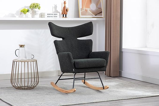 Fish Tail Living Room Comfortable Rocking Chair Living Room Chair
