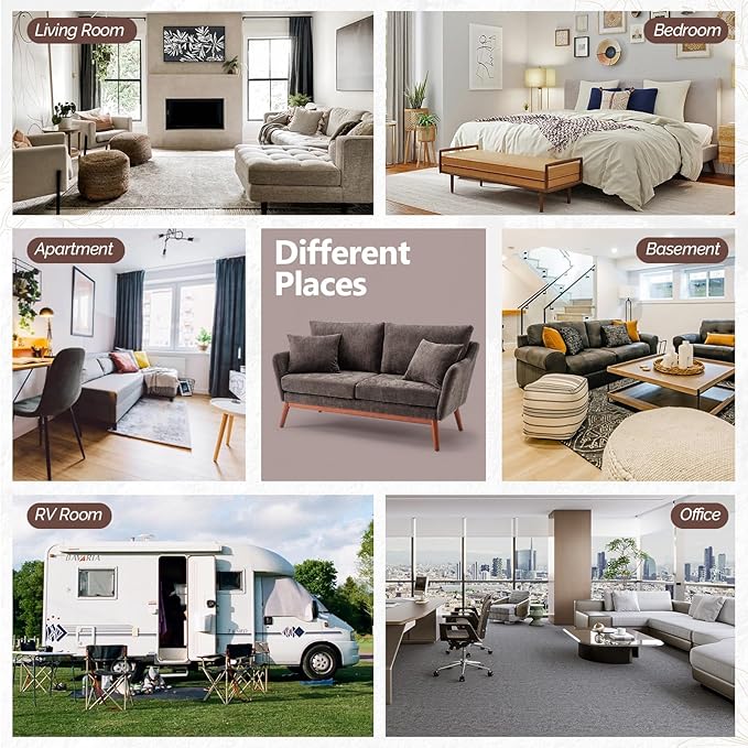 VINGLI 63.5 W Comfy Small Upholstery Love Seat Couch with Soild Rubber Wood Frame 2 Seater Mid Century Linen Fabric Loveseat Sofa Mini Couch with Two Pillows for Small Spaces Bedroom Brown