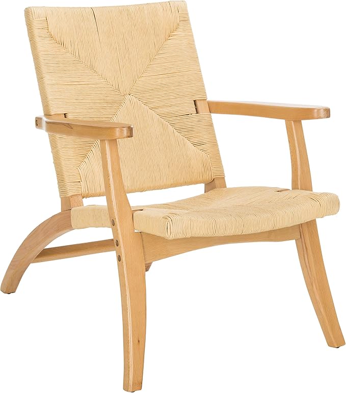 Safavieh ACH9502A Home Bronn Rustic Natural Accent Chair