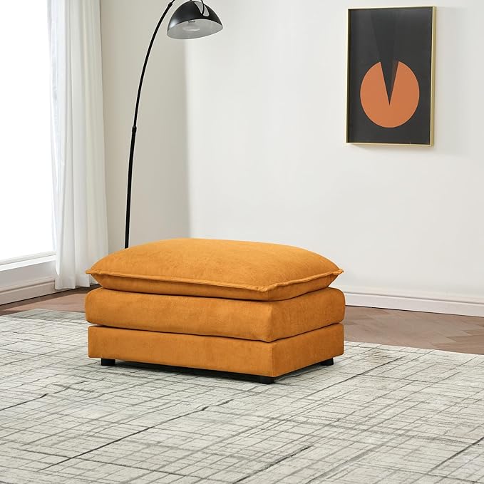Modular Convertible Sectional Couch L-Shaped 4 Seat Sofa with Reversible Chaise Deep Seat Cloud Couch Sleeper Sofa Bed Chenille Fabric with Pillow for Living Room Bedroom and Apartment