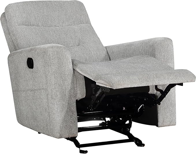 Lexicon Glider Recliner Chair Living Room Reclining Sofa Chair Home Theater Seating Nursery Glider Recliner Manual Recliner Sofa Chair for Living Room/Office/Apartment Grey