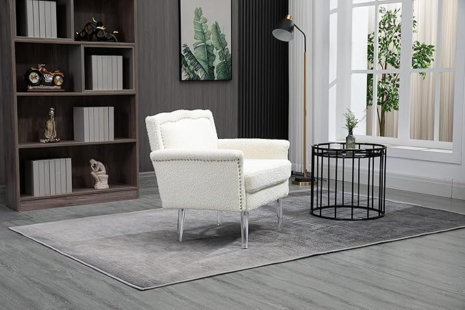 Accent ChairLiving Room Chair Leisure Single Sofa with Acrylic feet
