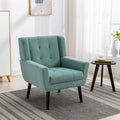 Modern Soft Velvet Material Ergonomics Accent Chair Living Room Chair Bedroom Chair Home Chair with Black Legs for Indoor Home