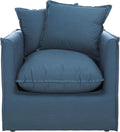 Safavieh Mercer Collection Joey Arm Chair Blue