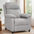 Recliner Chair Living Room Chairs for Adults Padded Deep Seat Reading Chair with Side Pockets Small Recliners for Small Spaces Lounge Chair for Living Room Bedroom and RV (Linen)