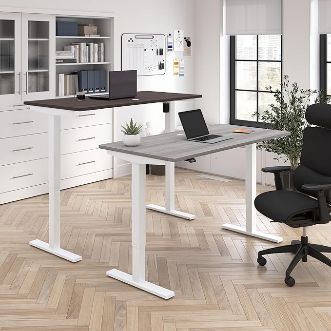 Bush Business Furniture Move 40 Series Height Adjustable Desk 72W x 30D Storm Gray