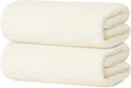 Tens Towels Pack of 2 Extra Large Bath Sheets 35 x 70 Inches 100% Cotton Larger &amp Lighter Weight Quicker to Dry Super Soft &amp Absorbent Oversized Bath Towels Cream