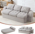 Convertible Sofa Bed3-Seater Boneless Couches for Living Room 2 in 1 Folding CouchFold Out Floor Couch with PillowsCloud Floor LoveseatFloor Futon Sleeper for Living Room Bedroom LoungeLightGray