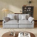 JACH Cloud Sectional Couches for Living Room Modern Convertible Modular Couch Love Seat Sofas Sofa Covers Removable Comfy Sectional Couch for Living Room Apartment (Light Grey)