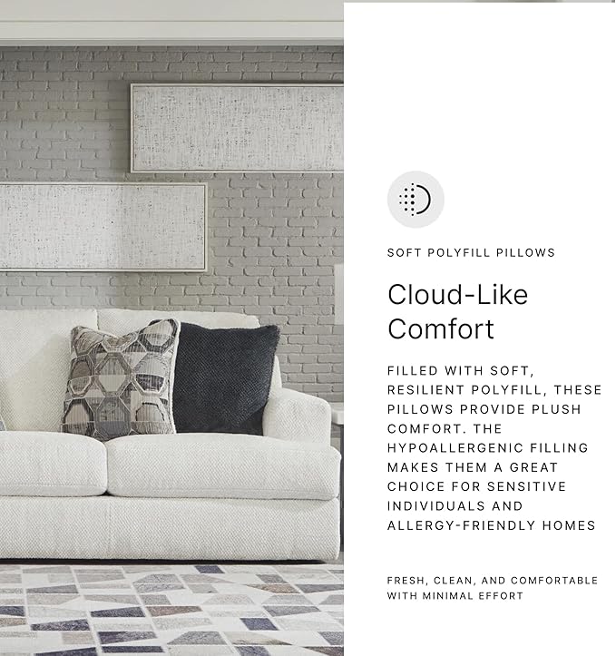Signature Design by Ashley Karinne Coastal Sofa with Non-skid Legs White
