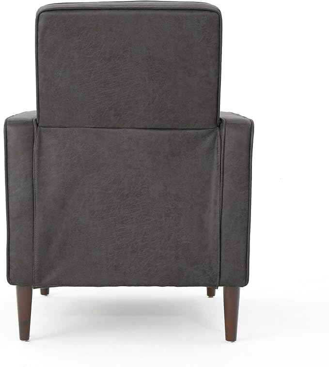 Christopher Knight Home Mervynn Mid-Century Modern Microfiber Recliner Slate / Dark Espresso