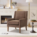 Accent Chairs for Living Room Mid-Century Wooden Fabric Living Room Chairs Arm Chair Side Chairs for Living Room Bedroom Reading Nook