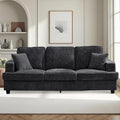 89 Sofa Couch for Living Room Modern Loveseat Sofa with Extra Comfy Deep Seat Mid Century Comfortable 3 Seater Couch for Home Bedroom Office Apartment Lounge Grey
