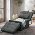 Ainfox Convertible Sofa Bed4-in-1 Multi-Functional Futon Chair Bed Folding &amp No Installation Sofa Couch with Adjustable Backrest Recliner for Living Room Small Spaces and Office(Dark Grey)