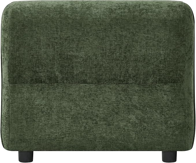 Christopher Knight Home Milio Modern Accent Chair with Ottoman Foot Rest Wooden Frame Club Chair and Ottoman Comfy Living Room Lounge Chair with Coffee Table Single Sofa and Footstools Green