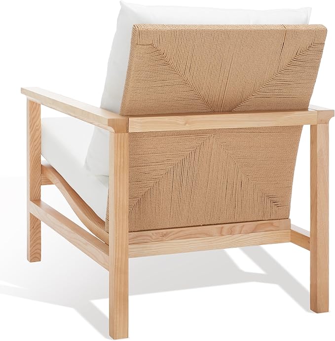 SAFAVIEH Couture Collection Emmalee Natural Cord Back Accent Chair