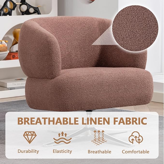 360 Swivel Recliner Chairs for Adults Lazyboy Recliner Chair with Adjustable Backrest and FootrestChenille Small Recliners for Small Spaces Living Room Bedroom (Red)