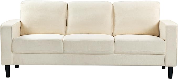 SAFAVIEH Couture Furniture Collection Felicianya Modern Cream 3-Seater Sofa